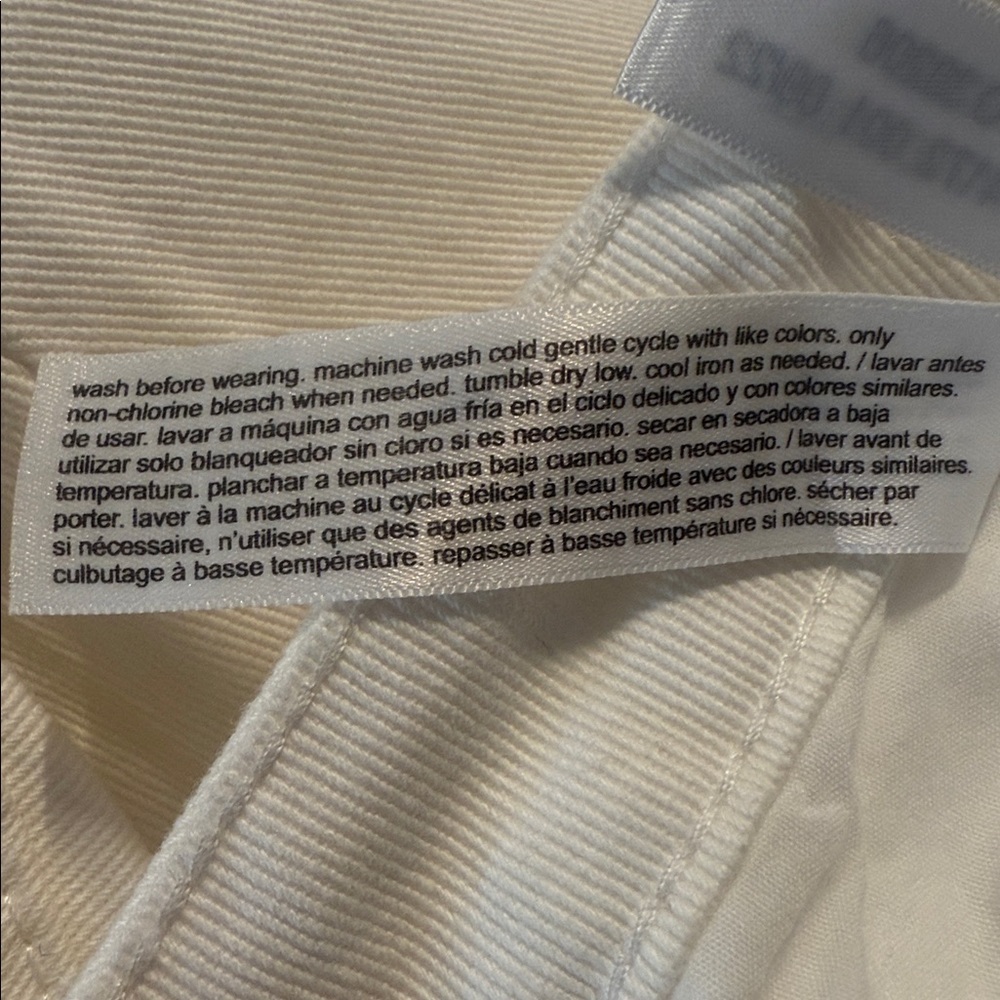 Eloquii Plus Size Distressed White Denim Pants - Picture 10 of 10